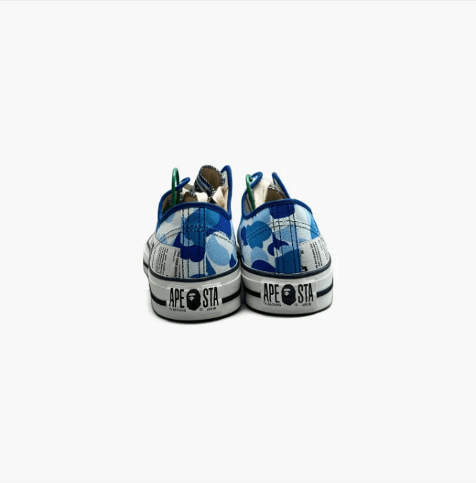 Bape A Bathing Ape ABC Camo Canvas Sneaker Blue Size US 9.5 / EU 42-43 - 4 Thumbnail