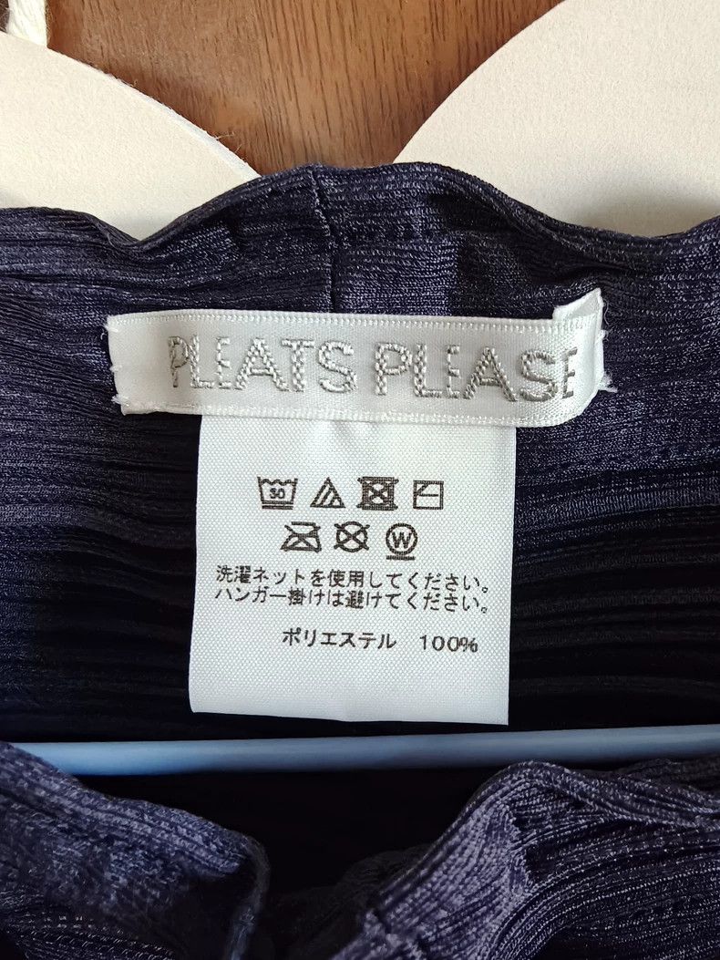 Issey Miyake Issey Miyake size:1 Blue pleated chicken leg pants Size 31" - 3 Thumbnail