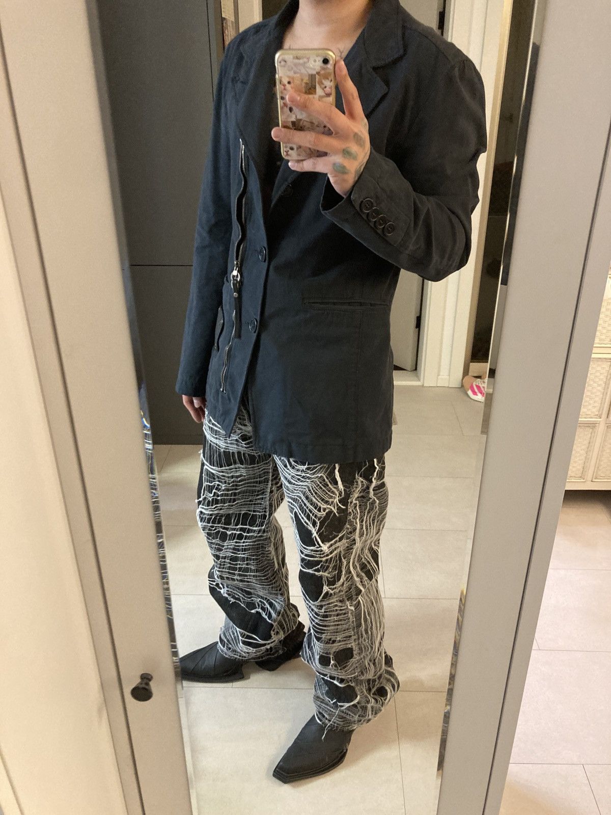 Levi's Levi’s custom spider web denim pants archive Size US 33 - 8 Thumbnail