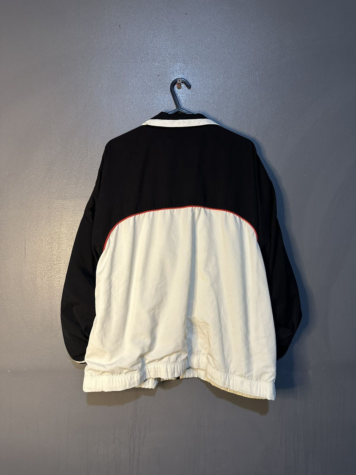 Adidas Vintage Adidas Black White Red Windbreaker Jacket 90s Retro Size US M / EU 48-50 / 2 - 2 Thumbnail