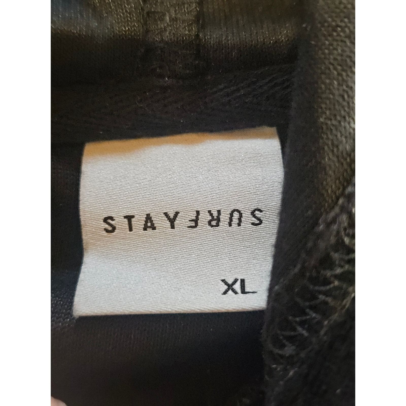 Other Stay Surf Black Velour Hooded Sweatshirt Hoddie XL 3978 Size US XL / EU 56 / 4 - 2 Thumbnail