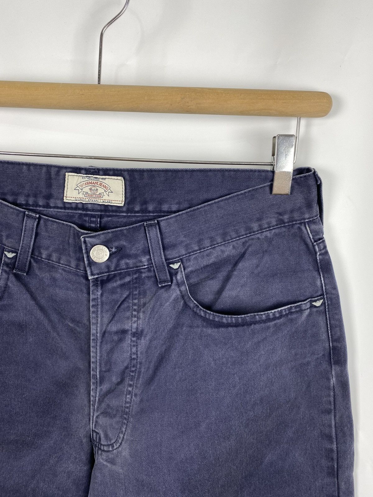 Armani Armani Jeans Vintage Men Denim Pants Navy Cotton size 34 Size US 34 / EU 50 - 2 Thumbnail