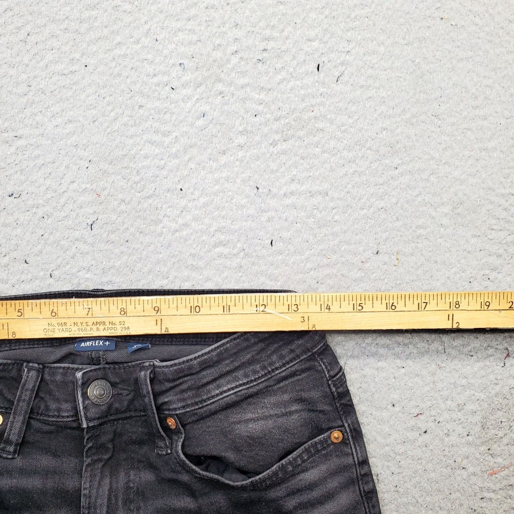American Eagle Outfitters American Eagle Outfitters Jeans Womens Size 29 Black Denim Athletic Straight Leg 5-Pocket Design Size 24" / US 00 / IT 34 - 6 Thumbnail