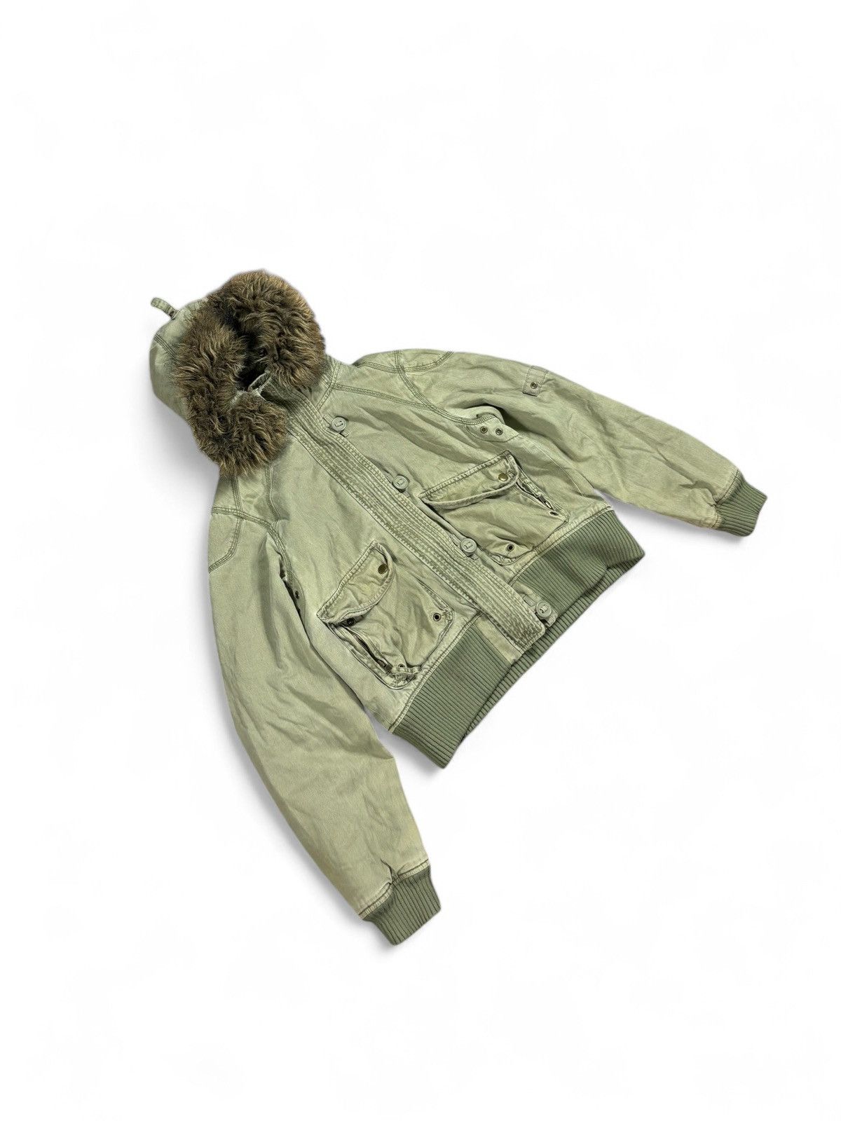 Vintage Cropped Bomber jacket Size M / US 6-8 / IT 42-44 - 2 Thumbnail