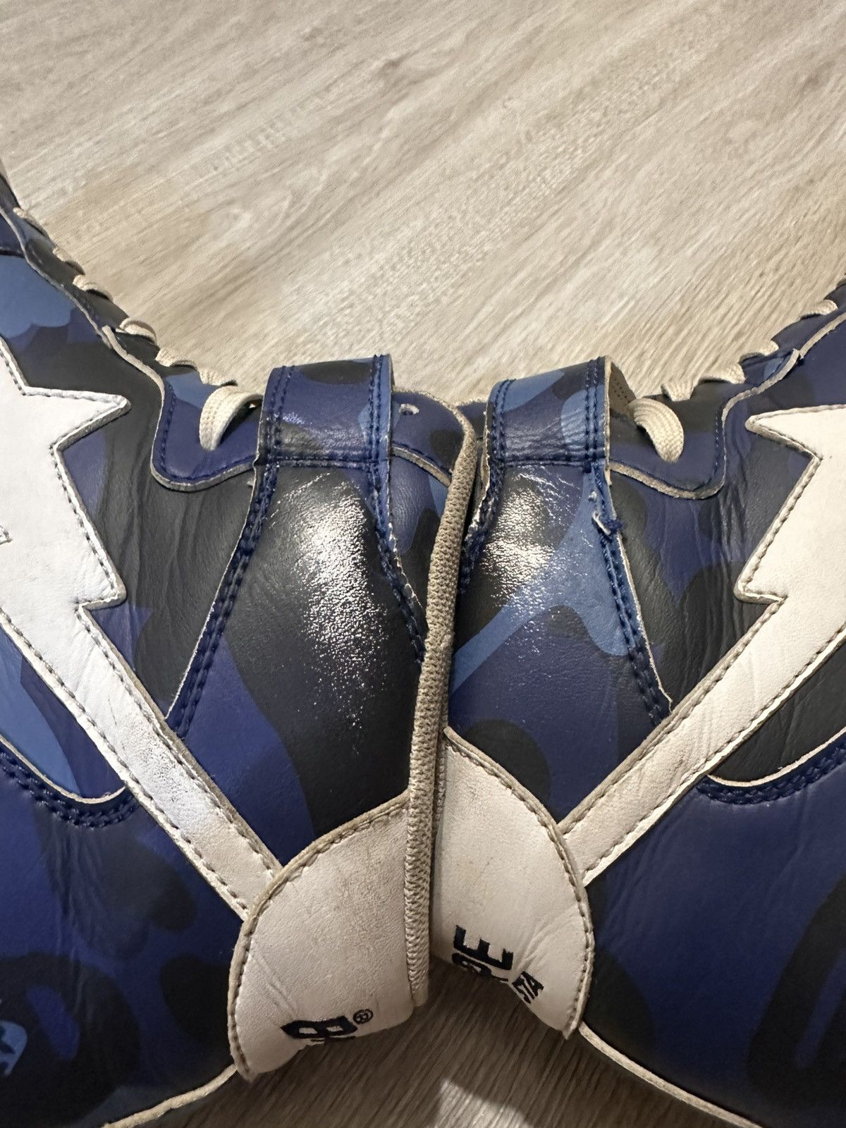 Bape A Bathing Ape Bape Sta Mid Color Camo Blue Size US 11 / EU 44 - 10 Thumbnail