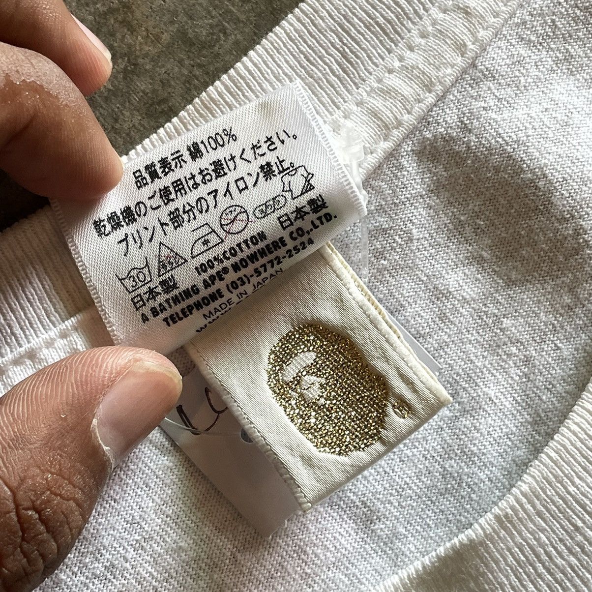 Bape A Bathing Ape BAPE Plaid Logo Tee Size US M / EU 48-50 / 2 - 3 Thumbnail