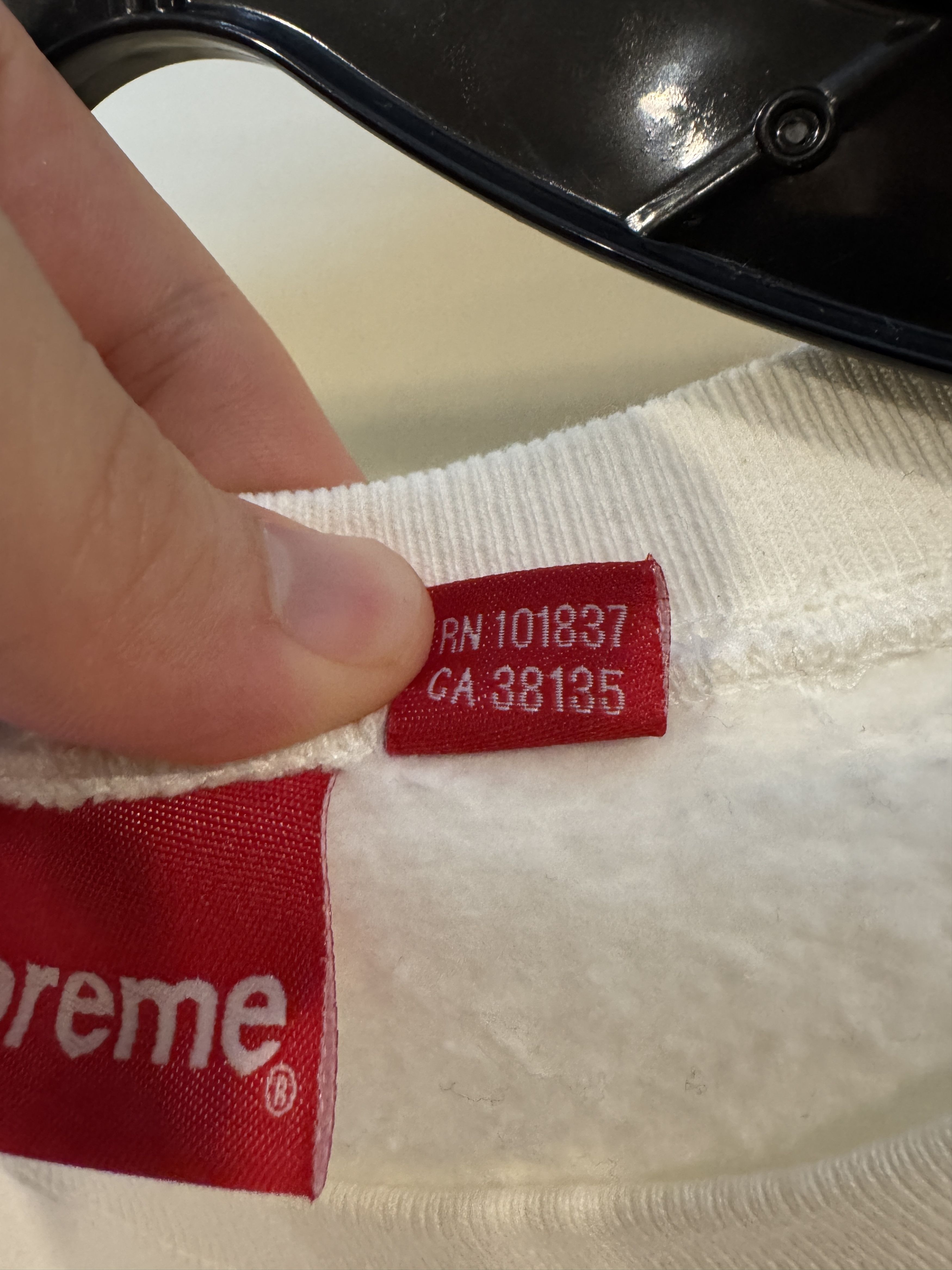 Supreme Supreme Stacked Crewneck Fleece White Size US L / EU 52-54 / 3 - 6 Thumbnail