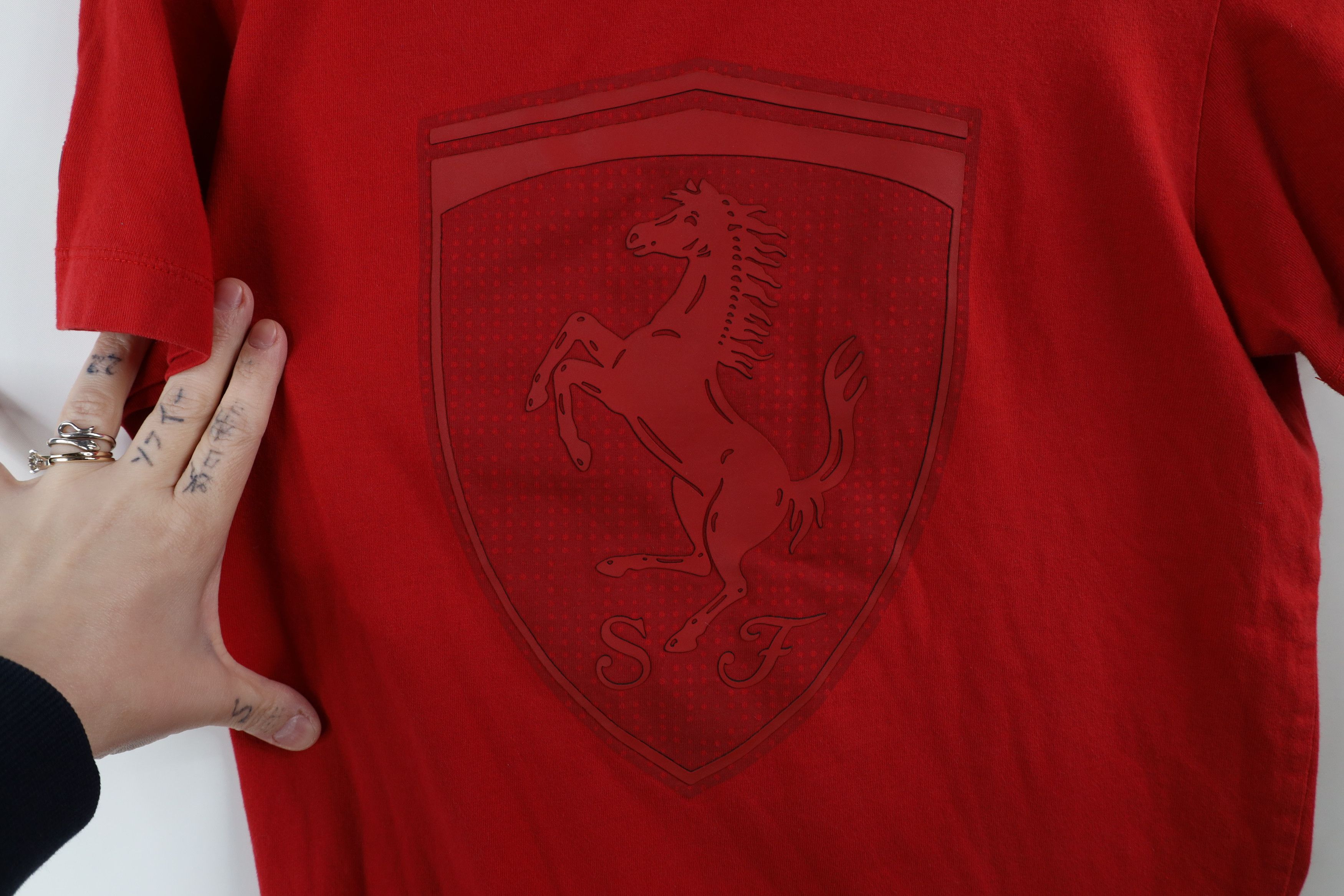 Puma × Vintage Puma x Scuderia Ferrari Faded Big Logo F1 Racing T-Shirt Red Size US S / EU 44-46 / 1 - 9 Thumbnail