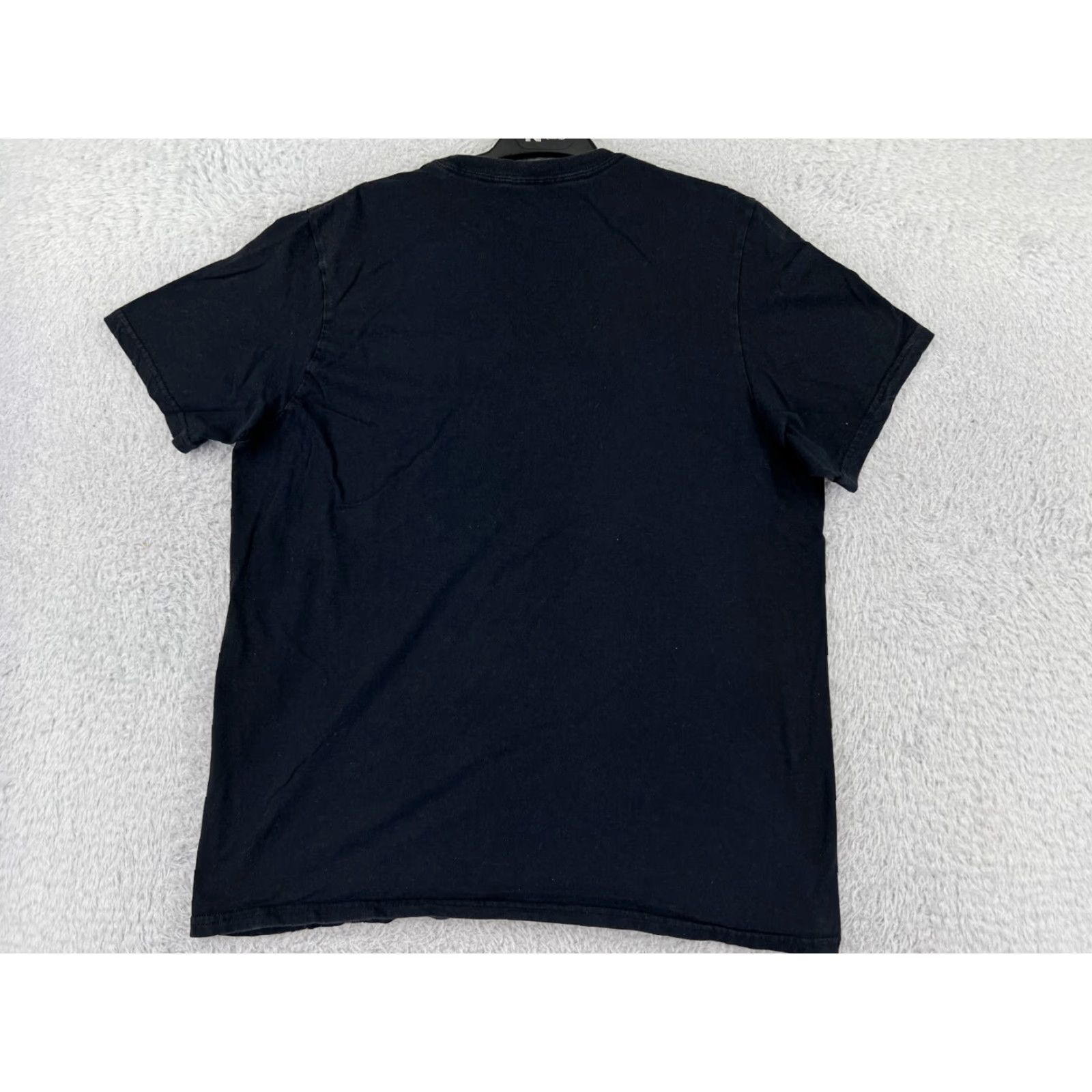 Adidas Adidas Shirt Men Large Black Spellout Logo Short Sleeve Crew Neck 100% Cotton Size US L / EU 52-54 / 3 - 2 Thumbnail