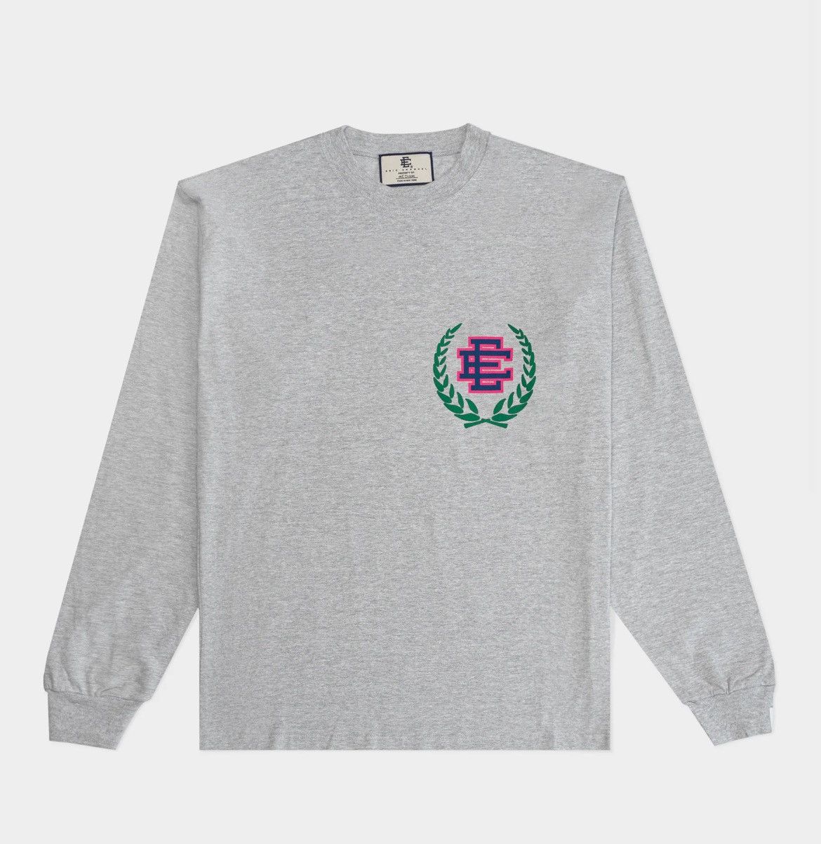 Eric Emanuel Eric Emanuel grey w pink wreath long sleeve shirt large Size US L / EU 52-54 / 3 - 1 Thumbnail