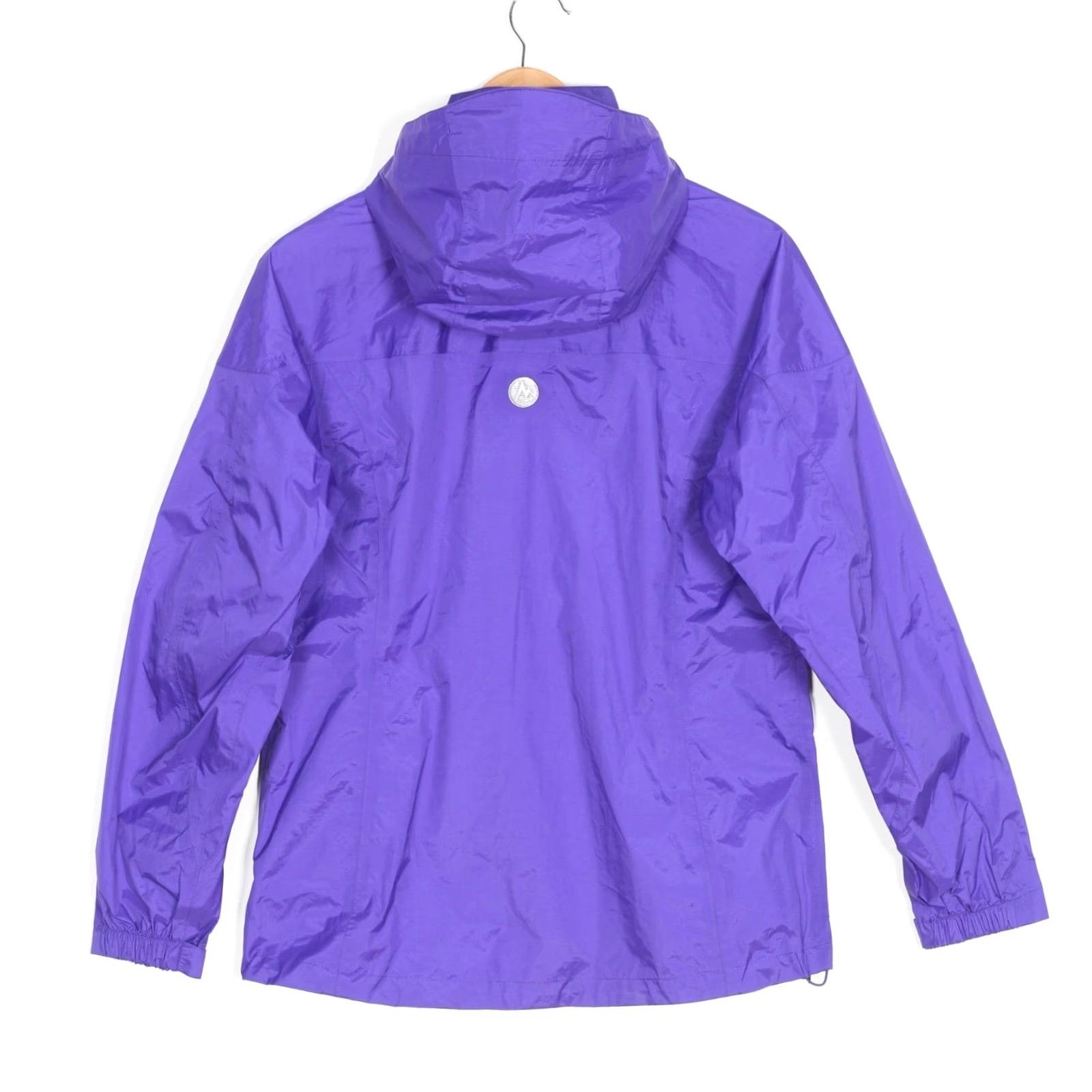 Marmot MARMOT Precip Eco Rain Jacket Women M Hooded Waterproof MJ6470 Purple/Multi Color? Size M / US 6-8 / IT 42-44 - 3 Thumbnail