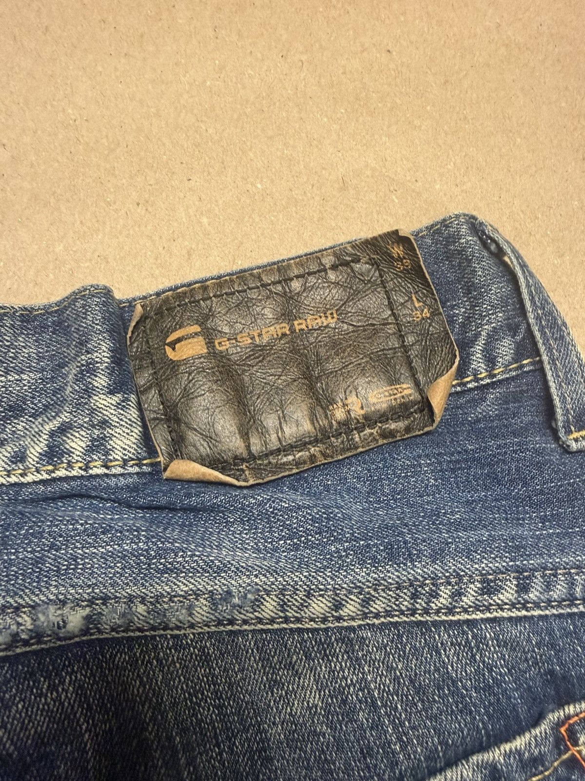 G-Star G Star Raw Denim Jeans Men’s 38 x 34 Rare! Size US 38 / EU 54 - 4 Thumbnail