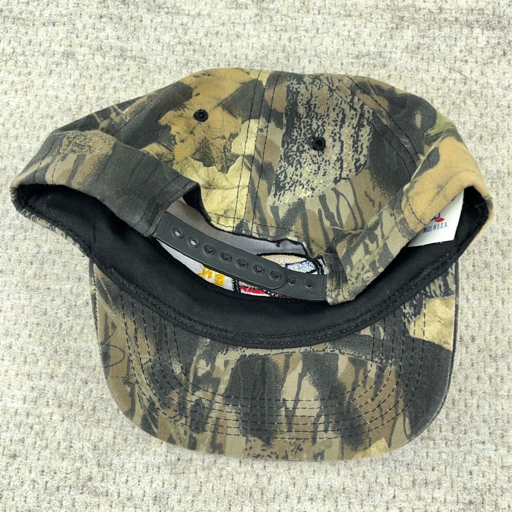 Realtree VINTAGE Realtree Camo Hat Cap SnapBack 80s 90s Made In USA Fox Valley Labor Mens Size ONE SIZE - 5 Thumbnail