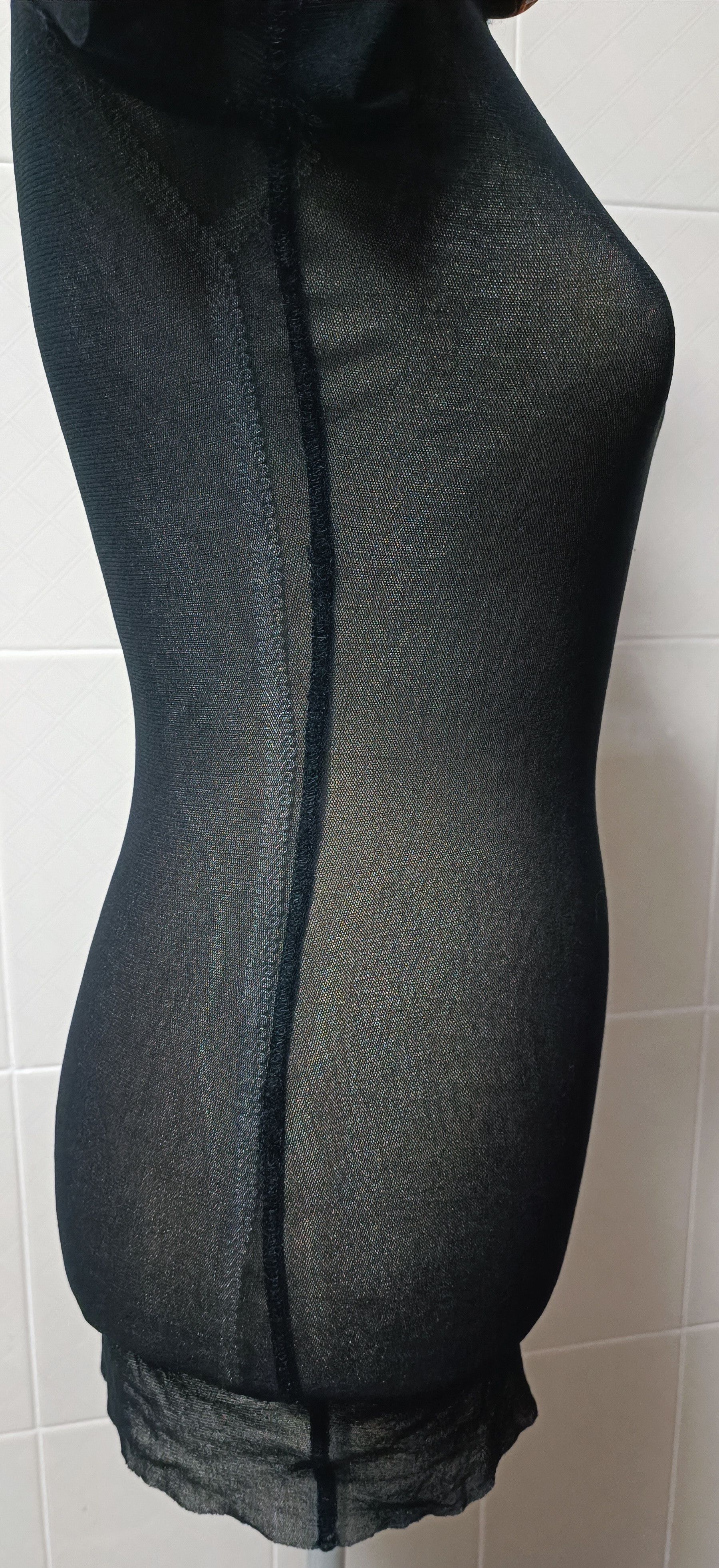 Jean Paul Gaultier 1999 _3D neckline and wrist mesh nylon top Size S / US 4 / IT 40 - 23 Thumbnail