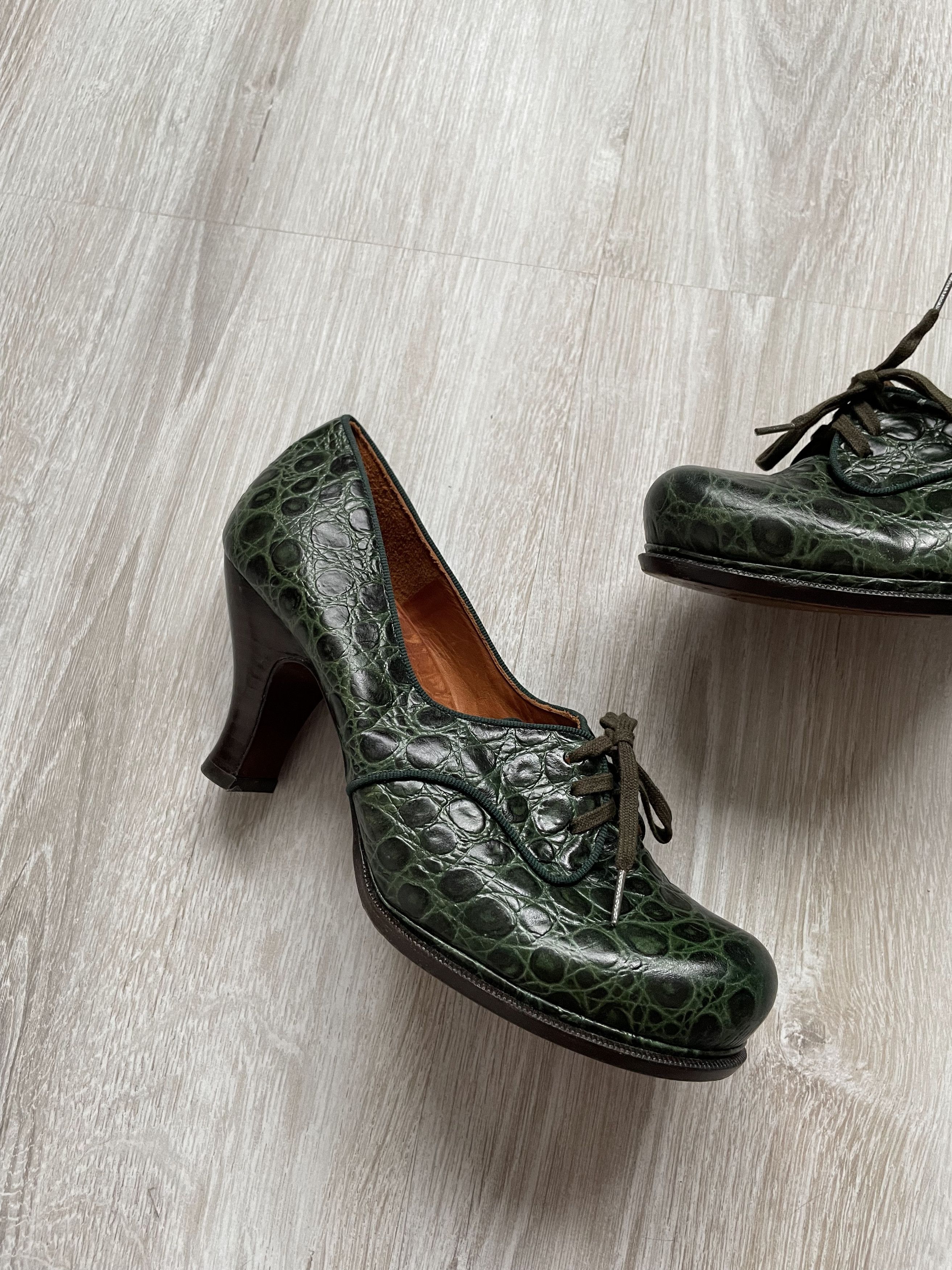 Vintage Chie Mihara Depoi in Emerald Green Size US 8.5 / IT 38.5 - 4 Thumbnail