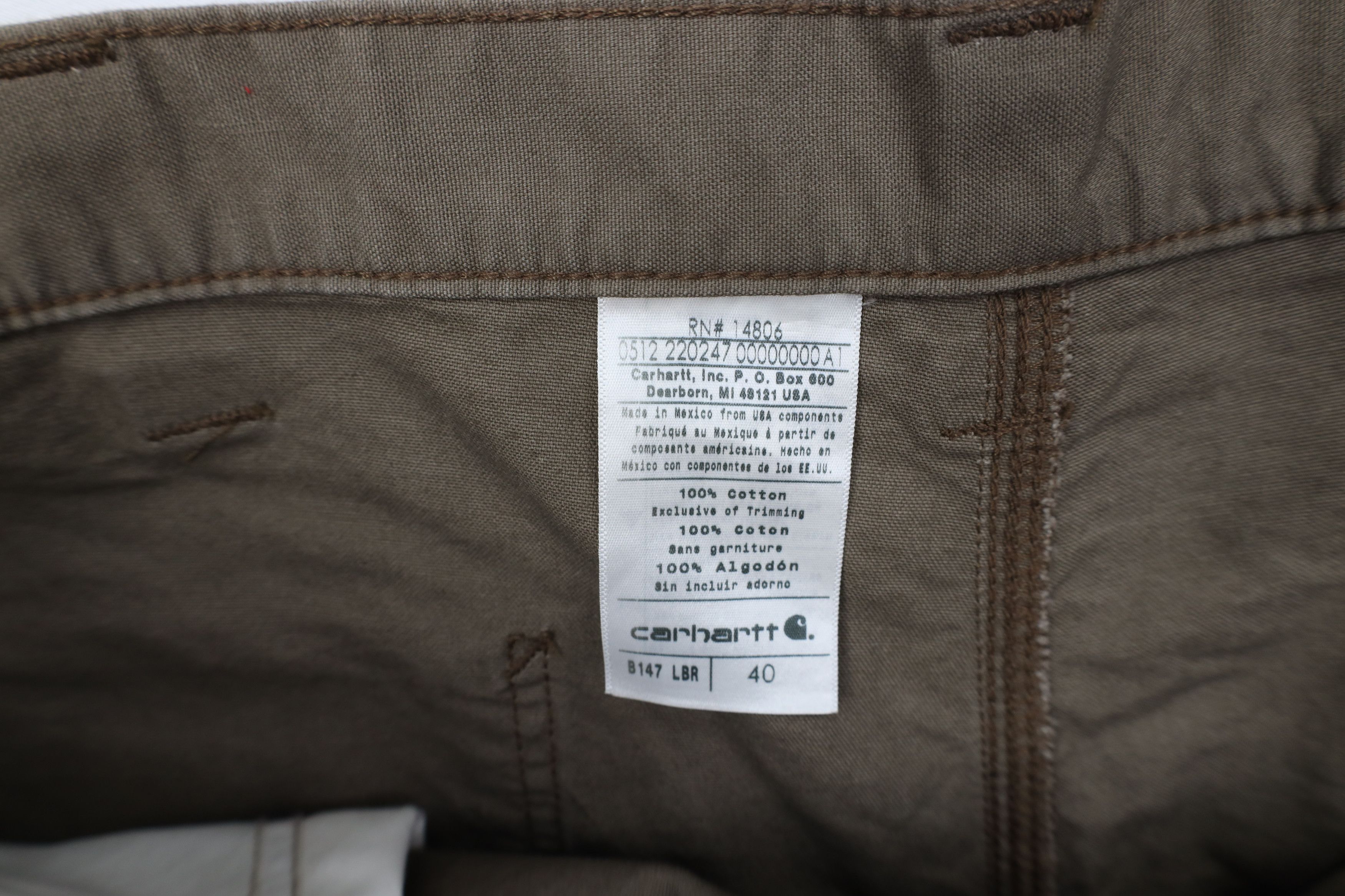 Carhartt Vintage Y2K Carhartt Relaxed Dungaree Shorts Light Brown Size US 40 / EU 56 - 8 Thumbnail
