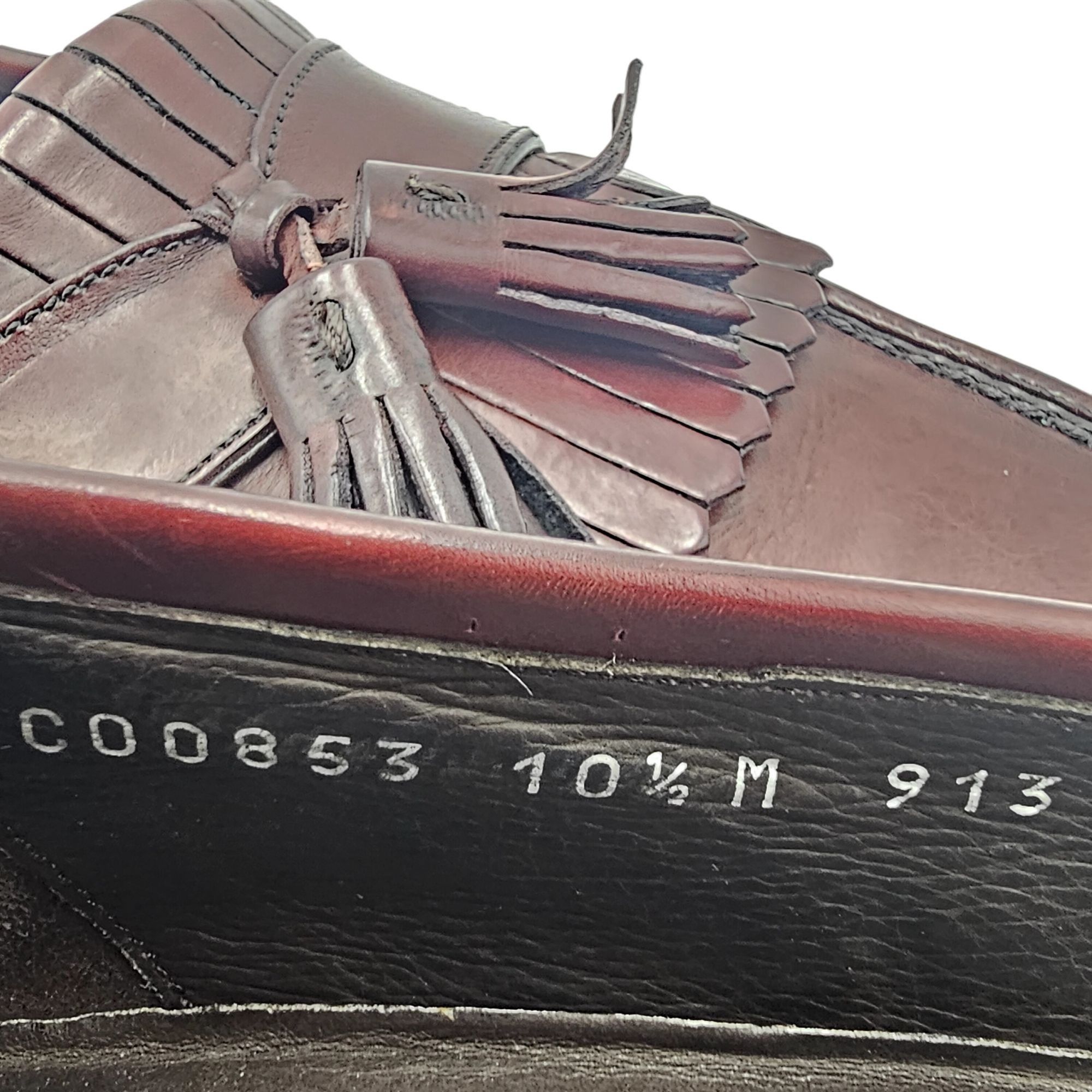 Bragano × Cole Haan Vintage Bragano Cole Haan Italy 10.5 Burgundy Leather Dress Size US 10.5 / EU 43-44 - 7 Thumbnail