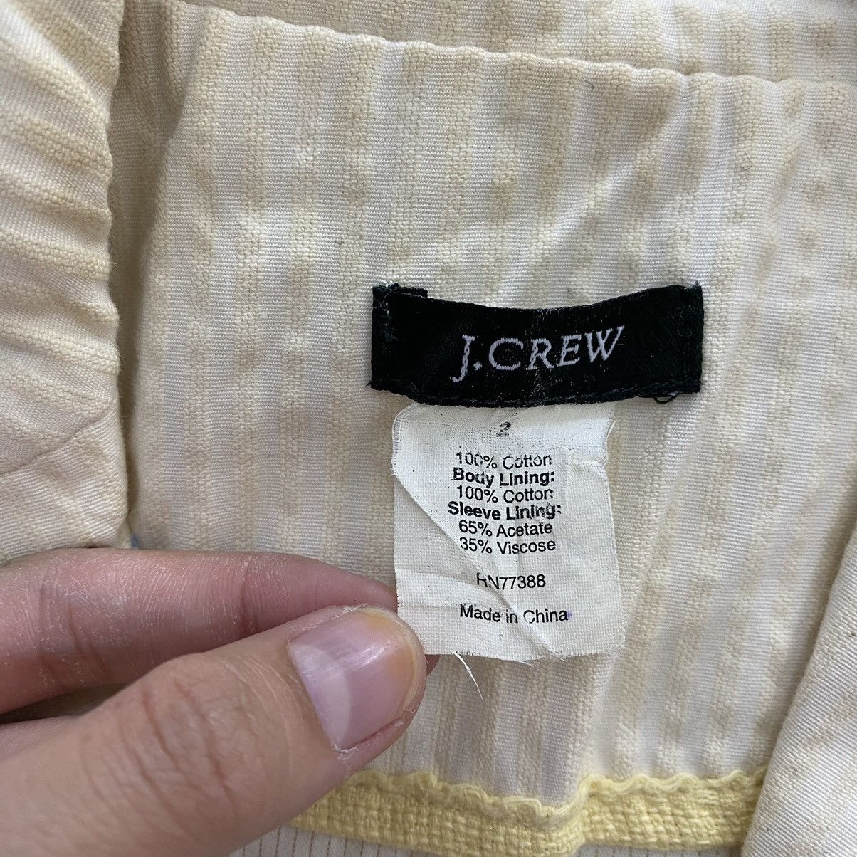 J.Crew × Vintage Vintage J.CREW Cream Formal Blazer Coat Size XS / US 0-2 / IT 36-38 - 6 Thumbnail