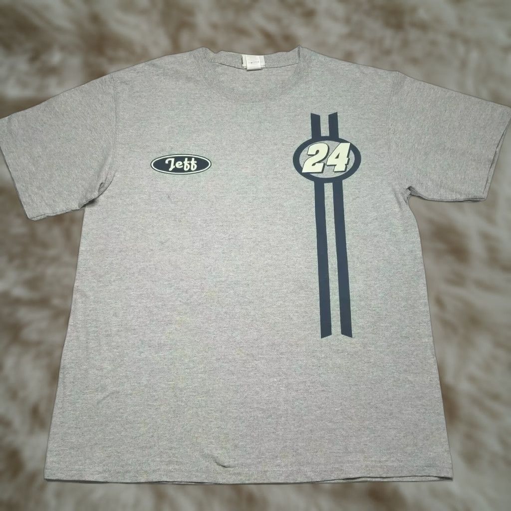 Chase Authentics JEFF GORDON T-SHIRT Gray Adult Large 100% Cotton Short Sleeve Crew Neck Mens Size US L / EU 52-54 / 3 - 1 Thumbnail