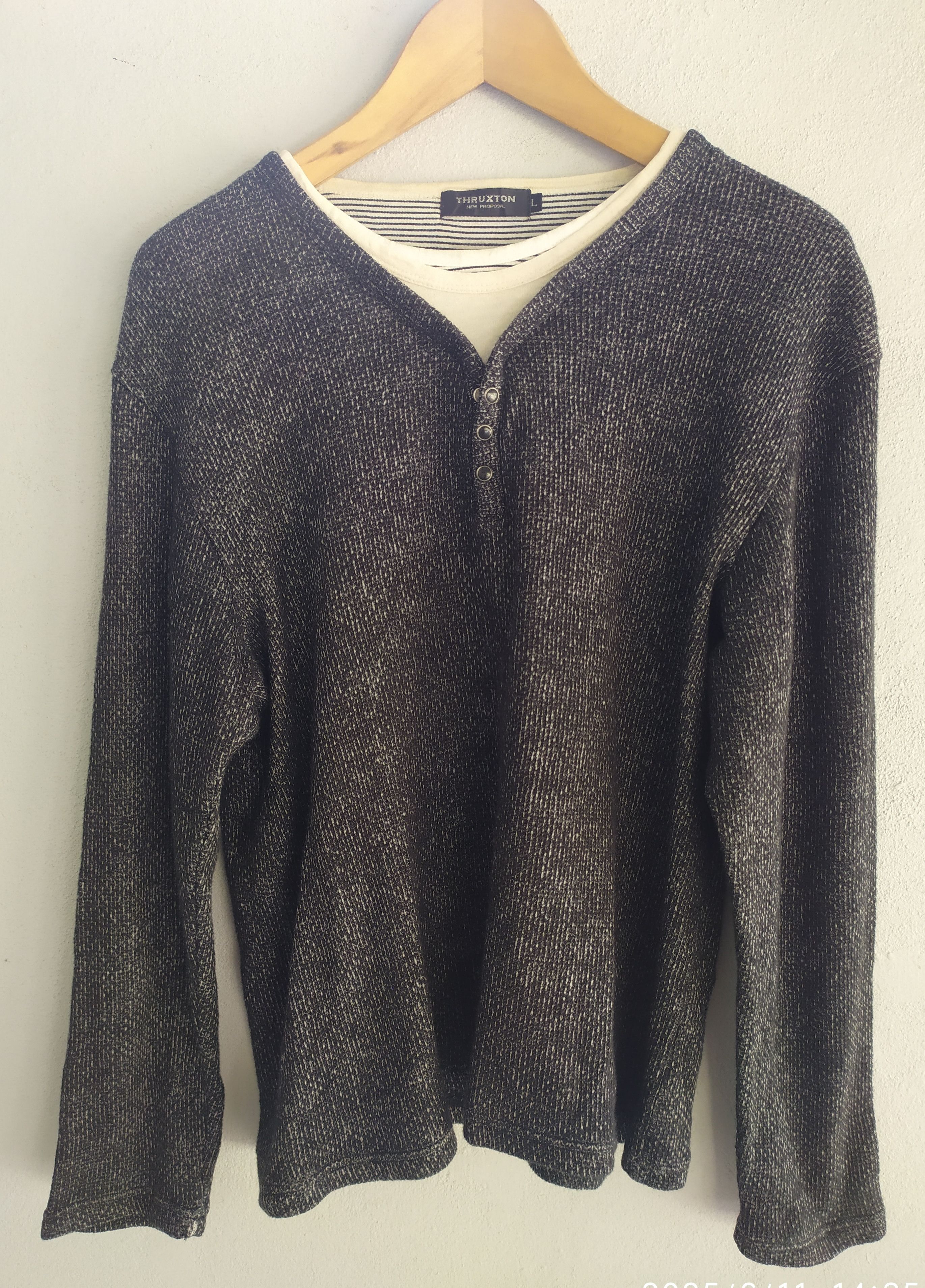 If Six Was Nine × Japanese Brand × Le Grande Bleu (L.G.B.) Japanese Thruxton longsleeve Double Layer Ifsix Lgb Size US L / EU 52-54 / 3 - 1 Thumbnail