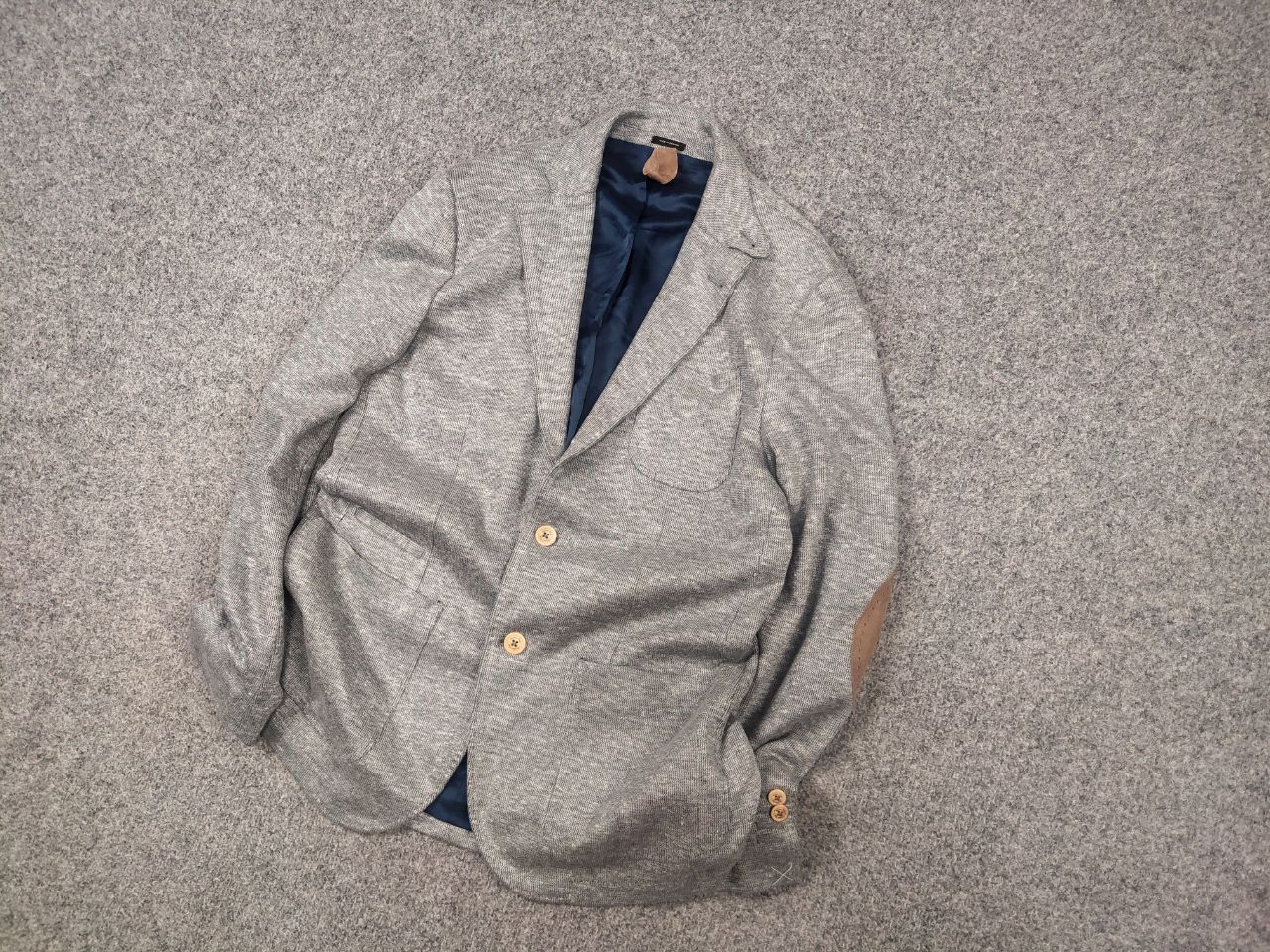 Massimo Dutti Massimo Dutti Design Grey Linen Blend Blazer Sports Jacket Size US M / EU 48-50 / 2 - 3 Thumbnail