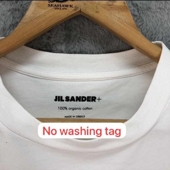 Jil Sander Jil Sander Patch Logo White T Shirts #4545-158 Size US M / EU 48-50 / 2 - 9 Thumbnail