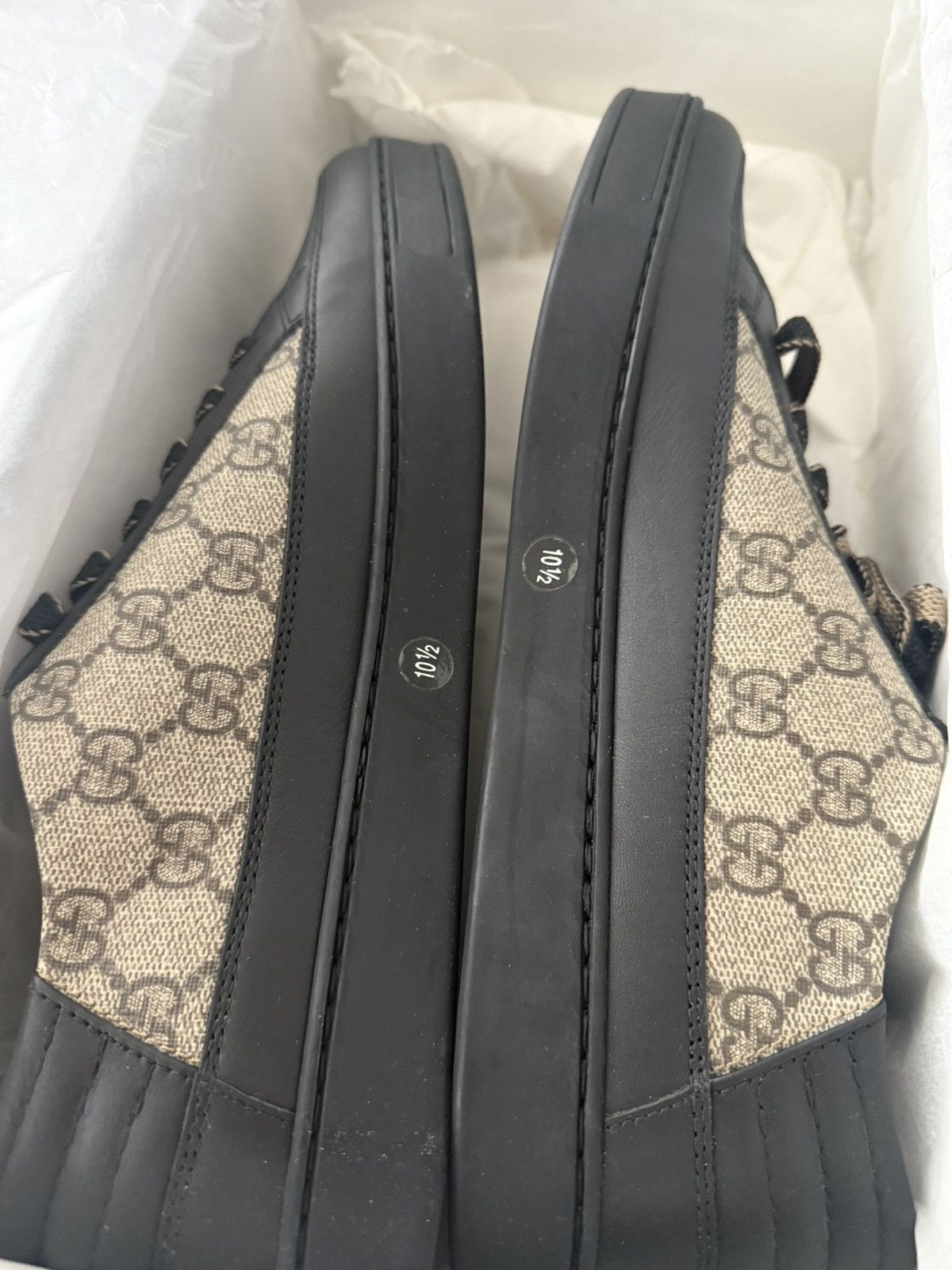 Gucci New Rare Limited Edition Supreme Gucci Logo Leather Sneaker Size US 11 / EU 44 - 12 Thumbnail