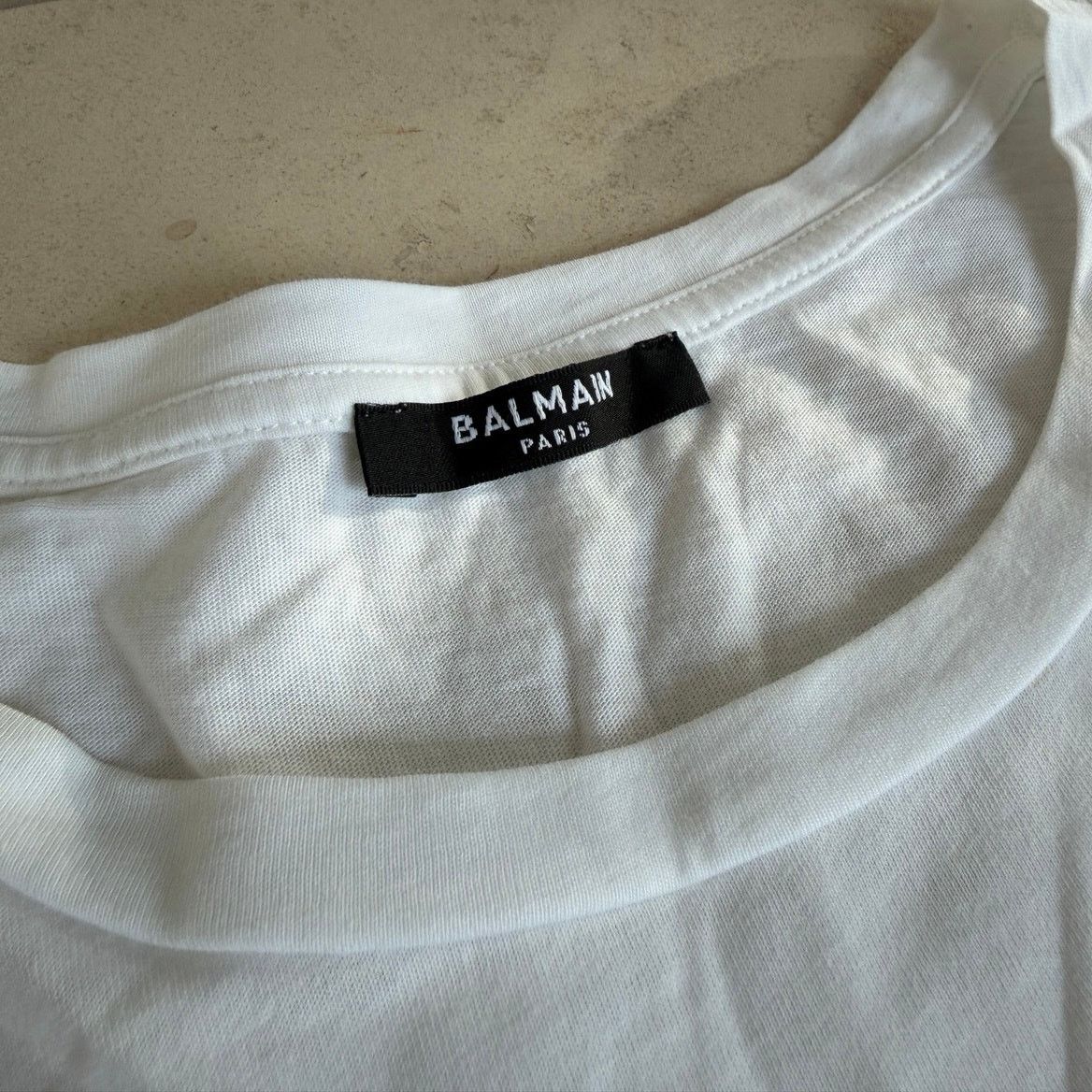 Balmain Balmain Paris White Mirror Logo XXL 3D Reflective Logo Tee Size US XXL / EU 58 / 5 - 3 Thumbnail