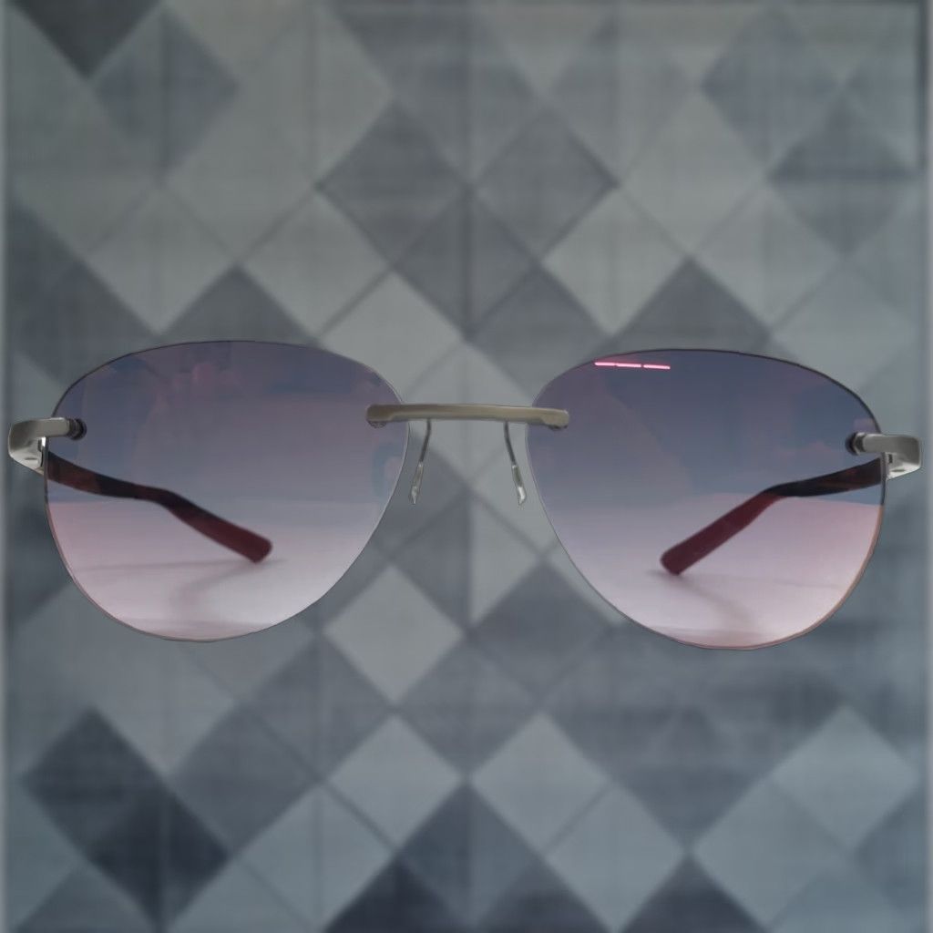 McLaren Designer Sunglasses Men Italy Rimless Lightweight Gradient