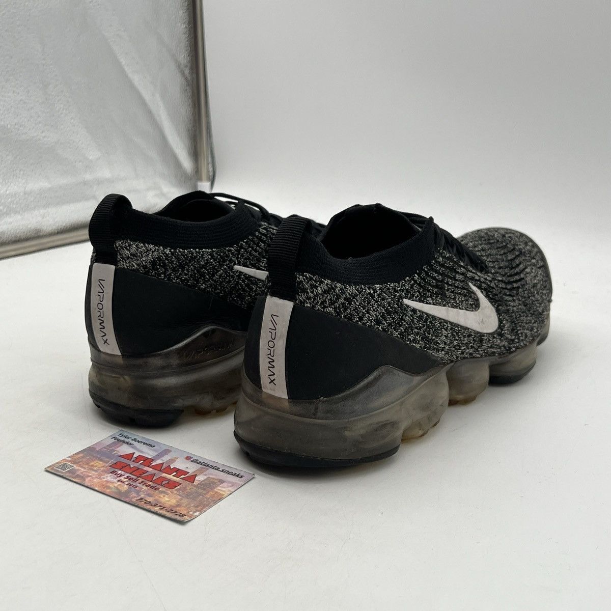 Nike Air VaporMax Flyknit 3 Oreo Size US 10.5 / EU 43-44 - 5 Thumbnail