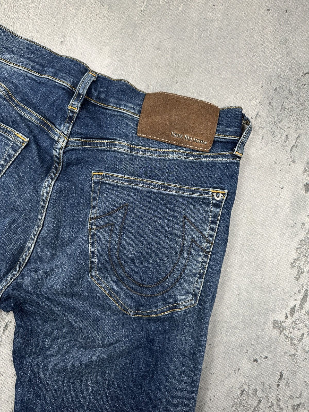 True Religion Vintage True Religion Rocco Moto Biker Jeans Rare Faded Blue Size US 32 / EU 48 - 5 Thumbnail