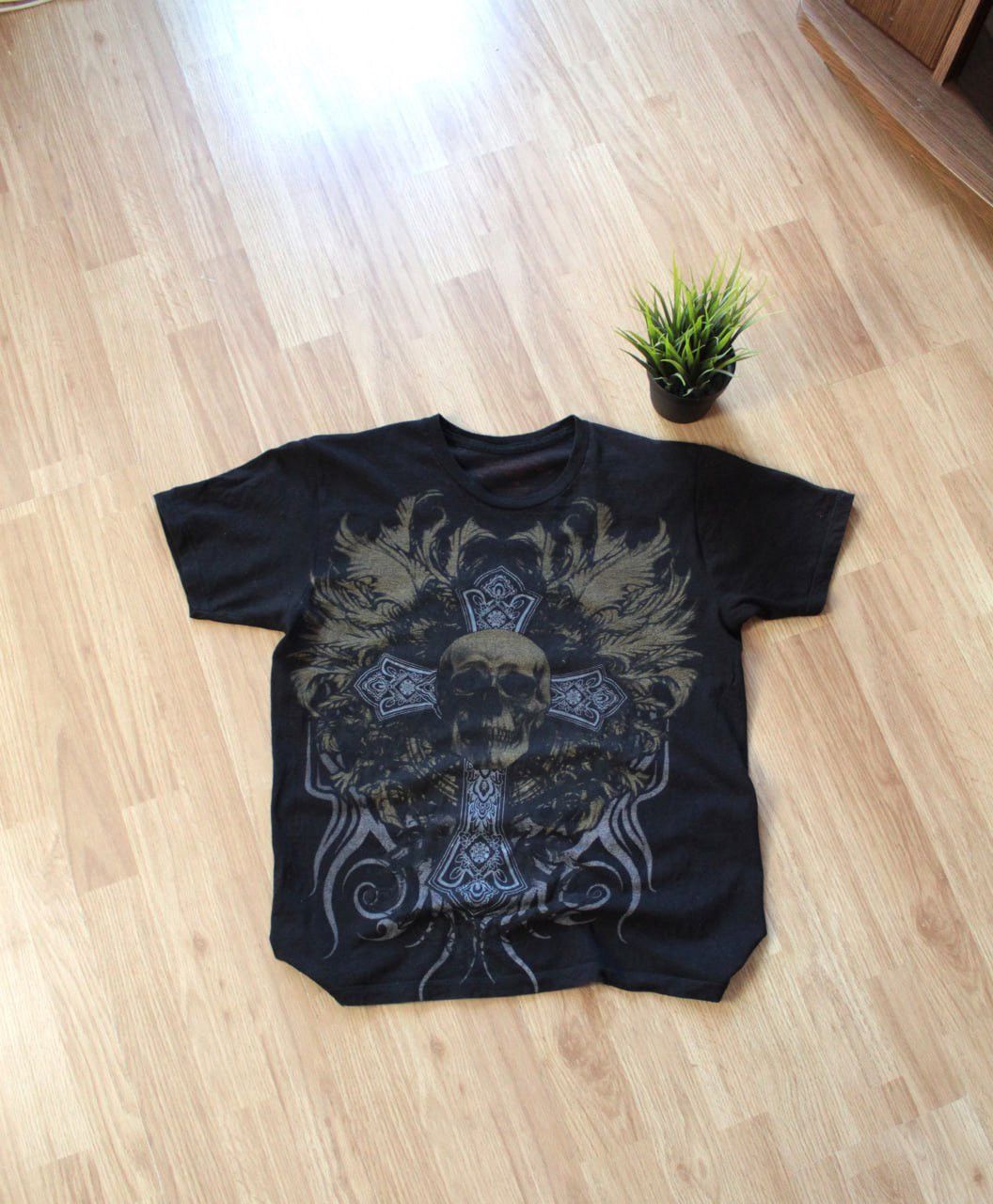 Affliction × Ed Hardy × If Six Was Nine 🔥 Rare Gothic Affliction Punk Skull Angel T Shirt Y2K Vintag Size US M / EU 48-50 / 2 - 1 Thumbnail