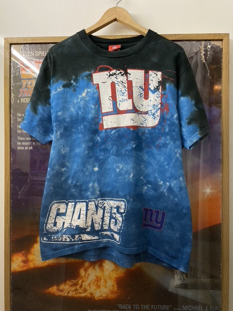 NFL 90s Vintage NFL New York Giants Tie Dye T Shirt Size US M / EU 48-50 / 2 - 1 Thumbnail