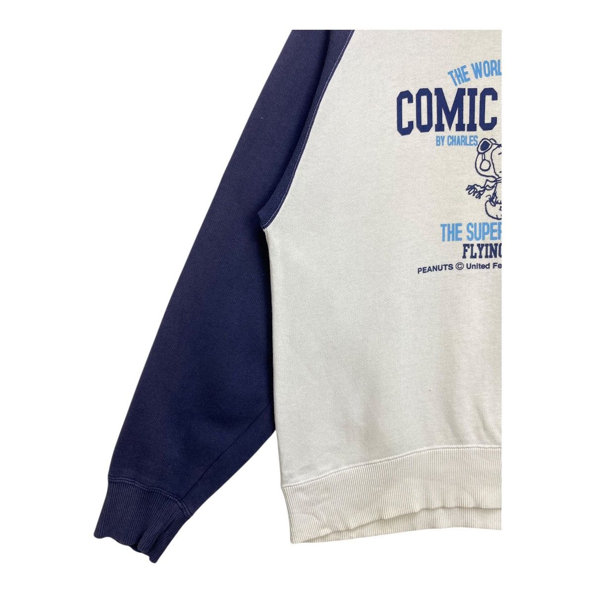 Peanuts Vintage Peanuts Snoopy Flying Ace Raglan Sweatshirt Size M Size US M / EU 48-50 / 2 - 3 Thumbnail