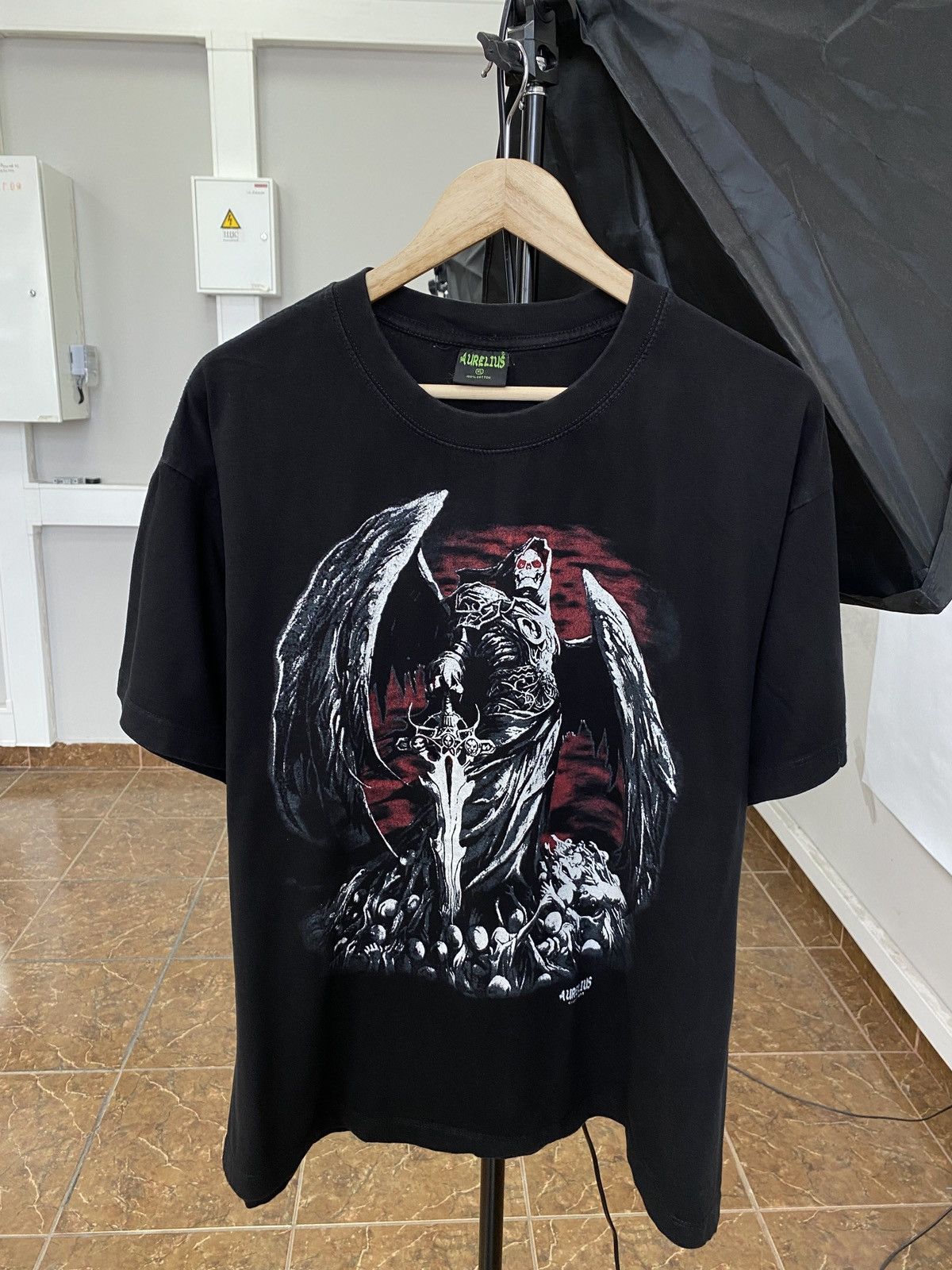 4GSELLER 🇺🇸💀 Vintage Skull Death All Over Print T-Shirt Y2K Retro Rare Size US XL / EU 56 / 4 - 1 Thumbnail