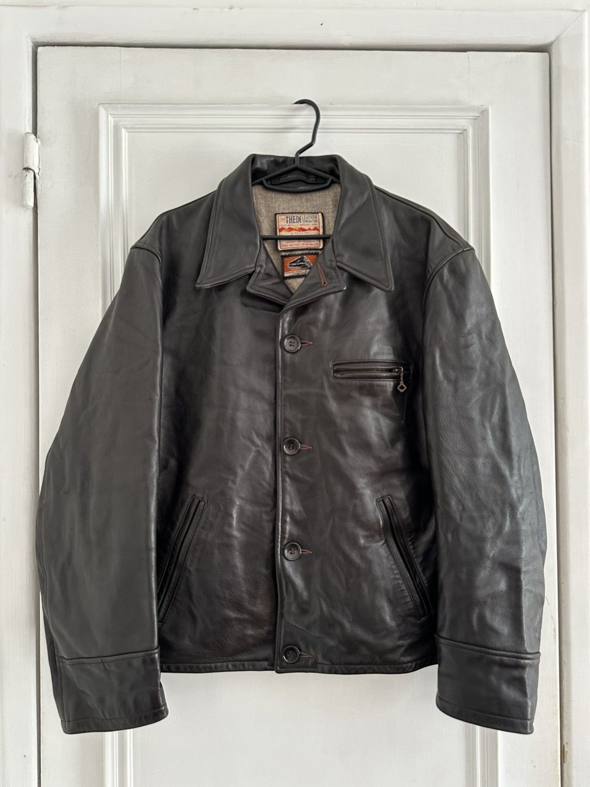 Thedi Thedi Vintage Military Army Style Cropped Leather Jacket Size US M / EU 48-50 / 2 - 1 Thumbnail