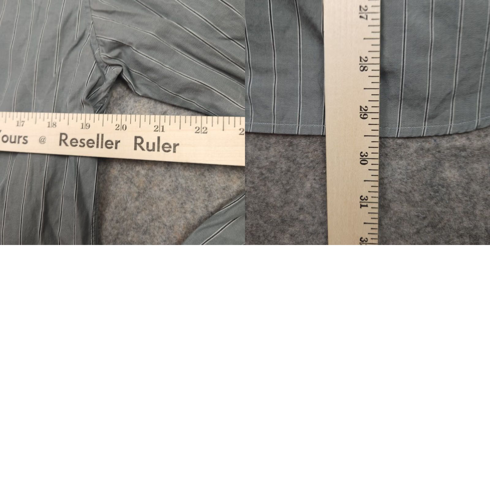 John Varvatos John Varvatos Shirt Mens Medium Gray Striped Long Sleeve Pocket Button Up Casual Size US M / EU 48-50 / 2 - 9 Thumbnail