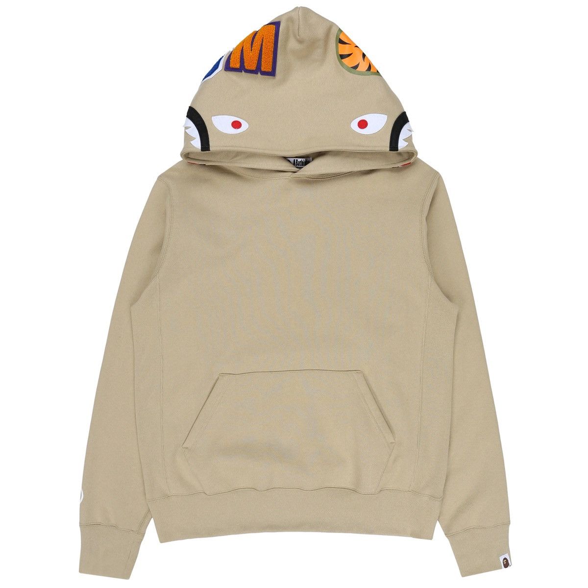 Bape NEW Bape Beige Shark Pullover Hoodie Size US L / EU 52-54 / 3 - 5 Thumbnail