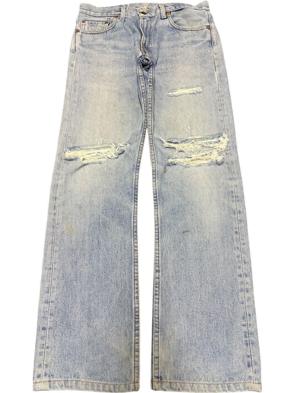 Levi's Vintage 90s Levis 505 Faded Wash Distressed Jeans Size US 30 / EU 46 - 1 Thumbnail