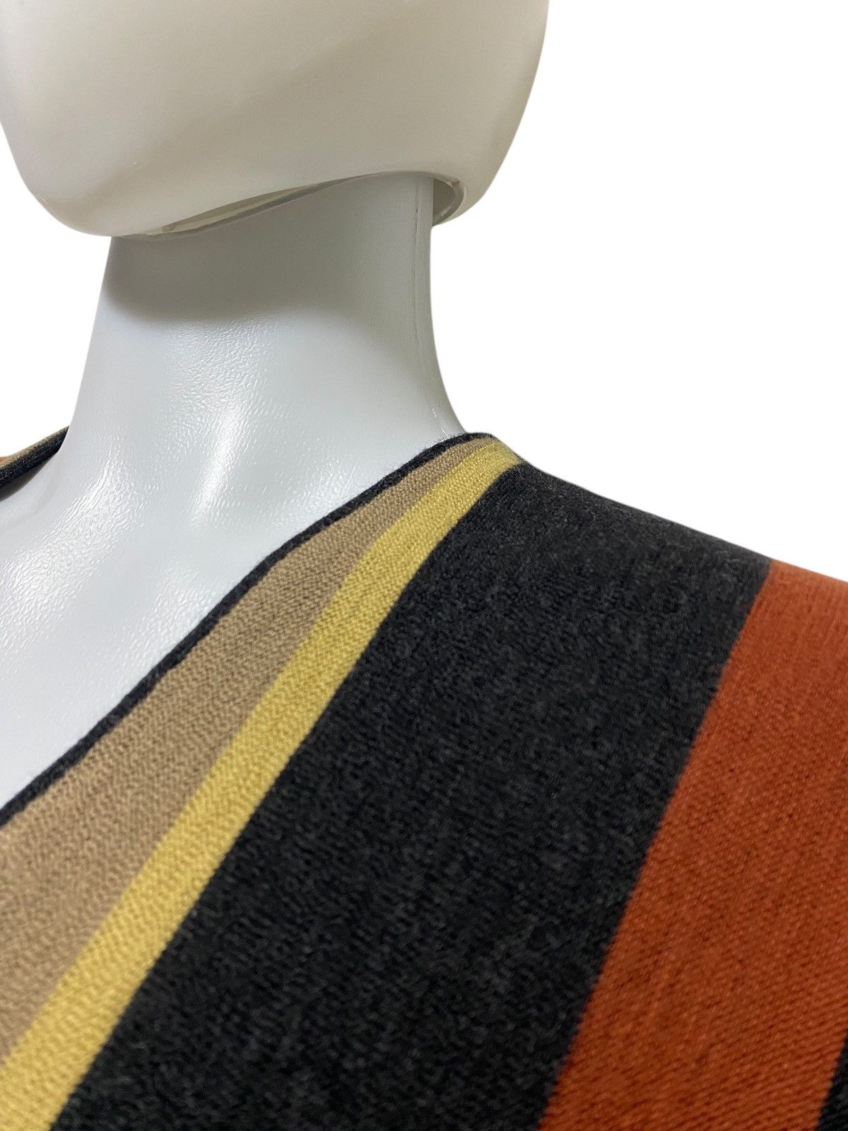 Balmain 2002 Balmain striped mohair cardigan Size US L / EU 52-54 / 3 - 5 Thumbnail