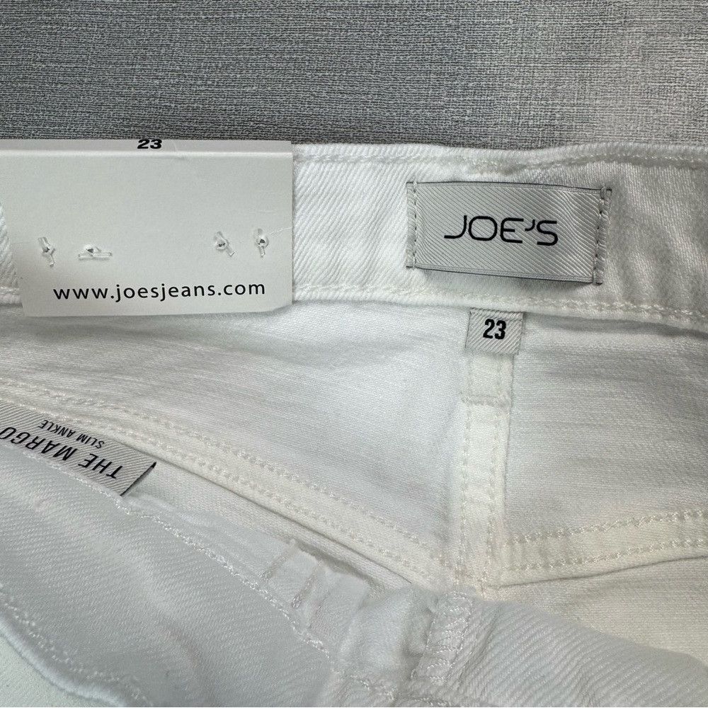 Joe's NWT New $198 Joe's The Margot Slim Ankle White Jeans Size 2 Size 23" - 6 Thumbnail