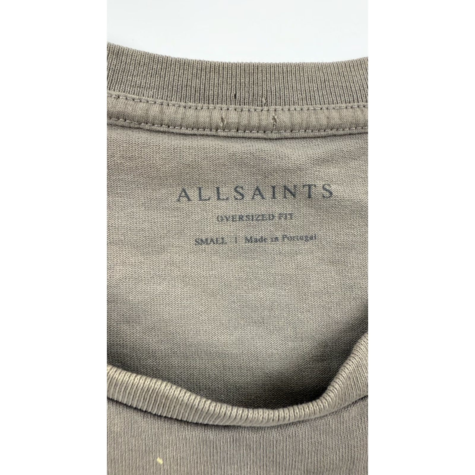 Allsaints VINTAGE AllSaints Men’s T-Shirt Small Gray Crew Neck Short Sleeve Oversized Cotton Portugal Casual Size US S / EU 44-46 / 1 - 7 Thumbnail