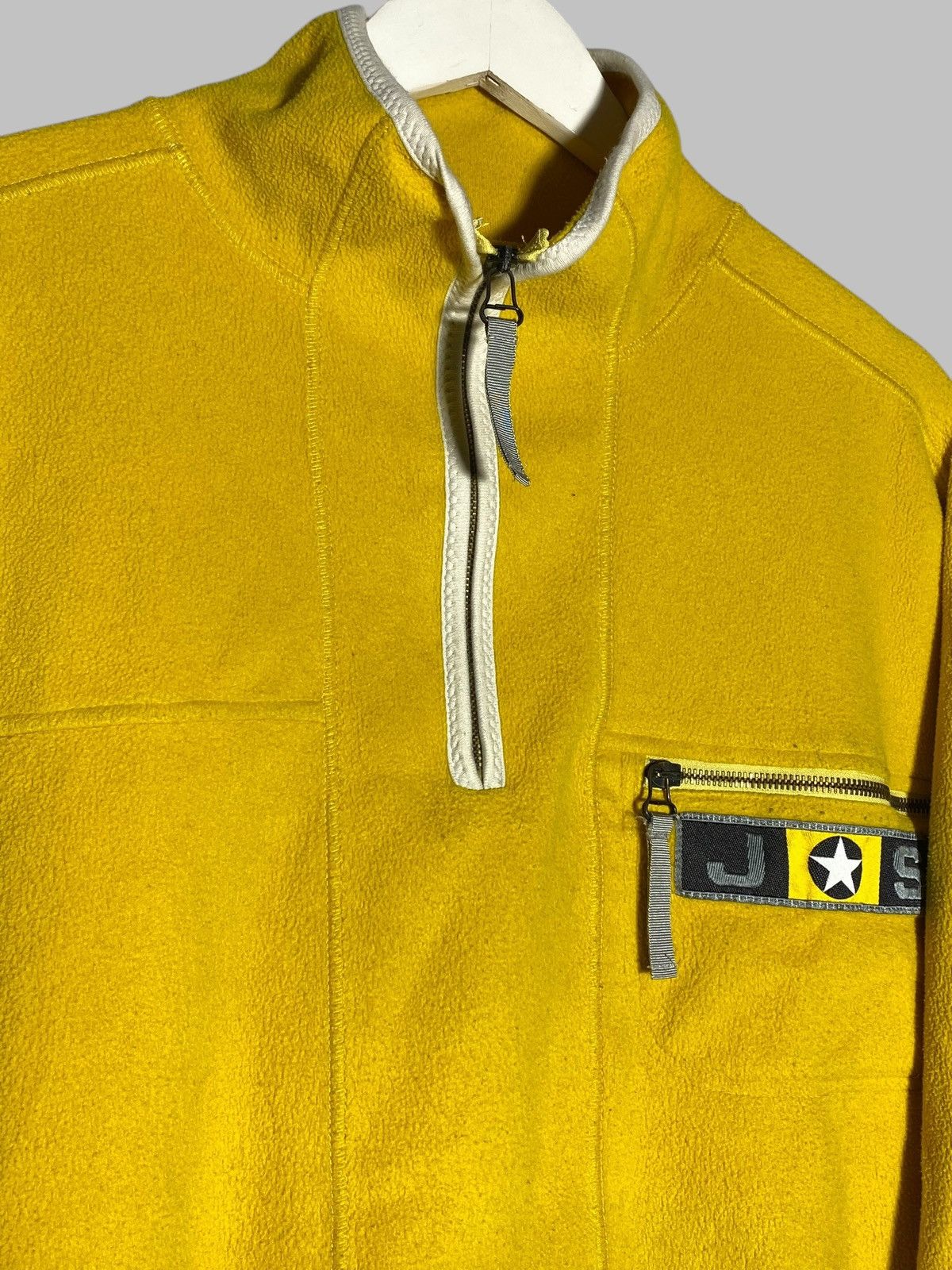 JET SET Vintage Jet Set Fleece Pullover Ski Sweater Rare Yellow Size US L / EU 52-54 / 3 - 4 Thumbnail