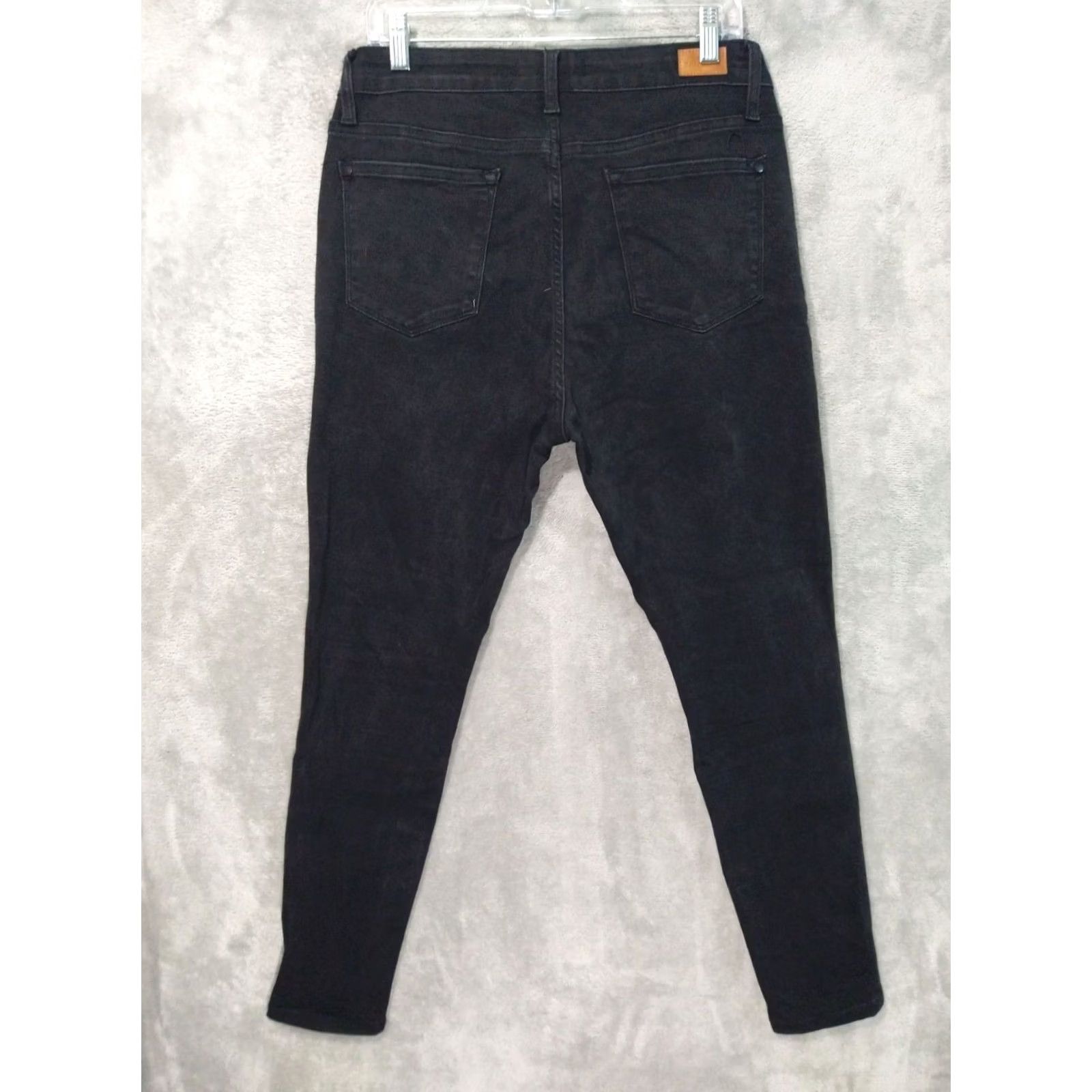 Vintage Judy Blue Jeans Womens 13/31 Black Denim Skinny High Rise Dark Wash Stretch Size 24" / US 00 / IT 34 - 2 Thumbnail