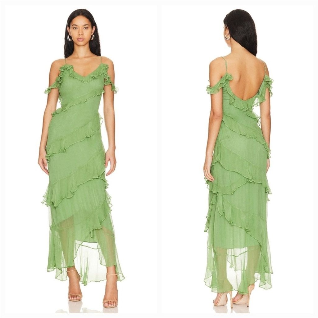 House of Harlow House of Harlow 1960 Maxime Maxi Dress in Green, Size: S Size S / US 4 / IT 40 - 1 Thumbnail