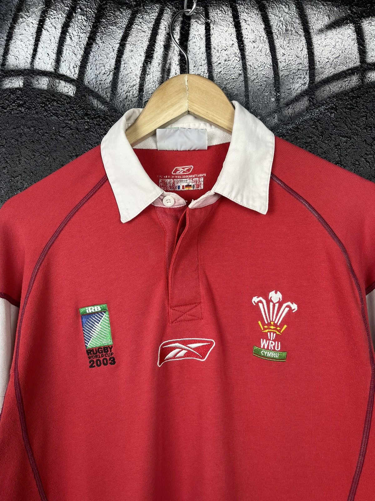Reebok Y2K Wales Reebok Rugby Jersey Shirt World Cup 2003 WRU Size US M / EU 48-50 / 2 - 5 Thumbnail