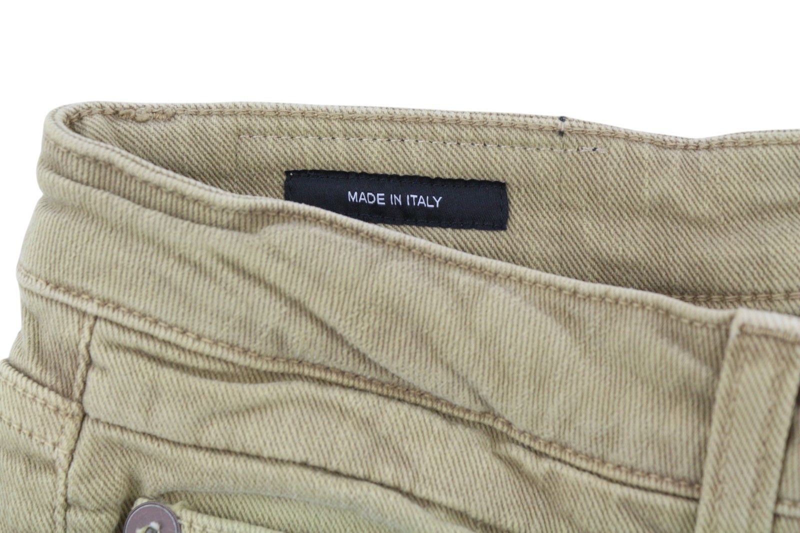 R13 BOY STRAIGHT 26 Khaki Stretchy Washed Ankle Logo 86295 Size 26" / US 2 / IT 38 - 7 Thumbnail