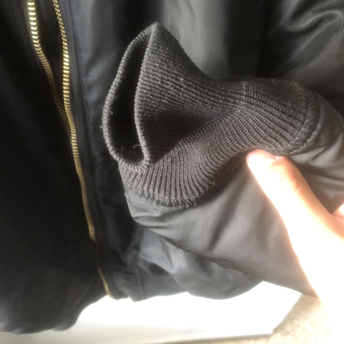 Japanese Brand Vintage 90s MA-1 Reversed Nylon Bomber Jacket Size US L / EU 52-54 / 3 - 15 Thumbnail