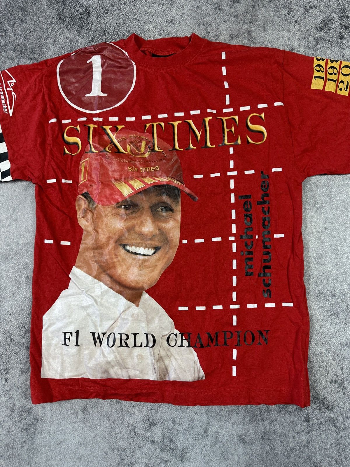 Vintage Vintage F1 Racing 90s T-shirt Logo Streetwear Schumacher M Size US M / EU 48-50 / 2 - 2 Thumbnail