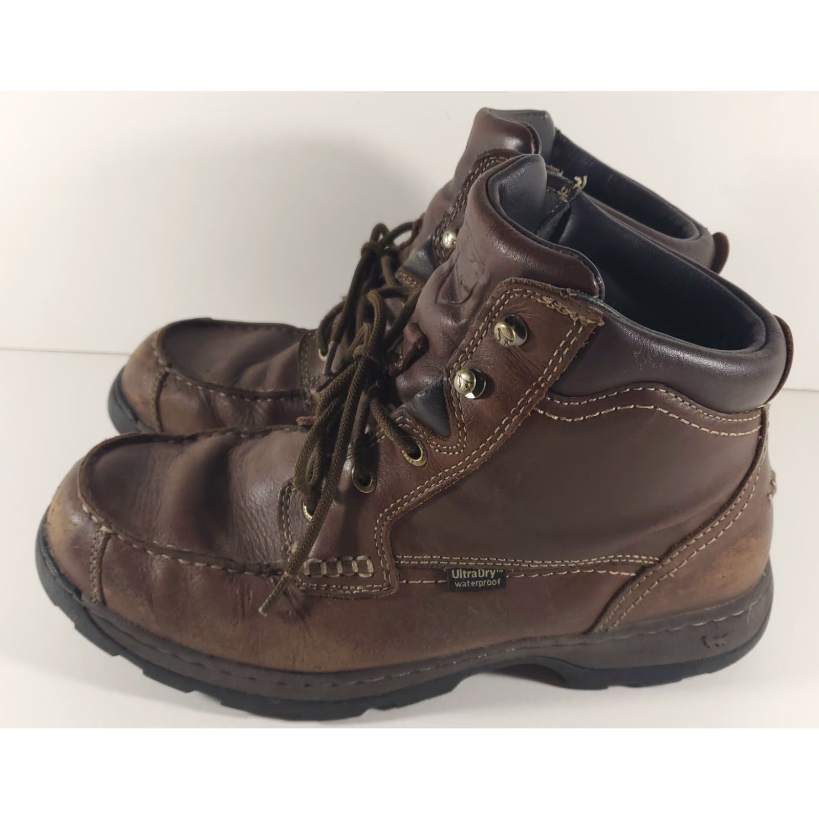 Vintage Irish Setter Chukka Boots Brown Mens 10.5 Leather Waterproof Soft Paw Mens Boot Brown Leather Waterproof 10.5 Irish Setter Size US 11 / EU 44 - 4 Thumbnail